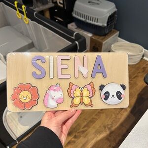 Colorful Wooden Name Puzzle